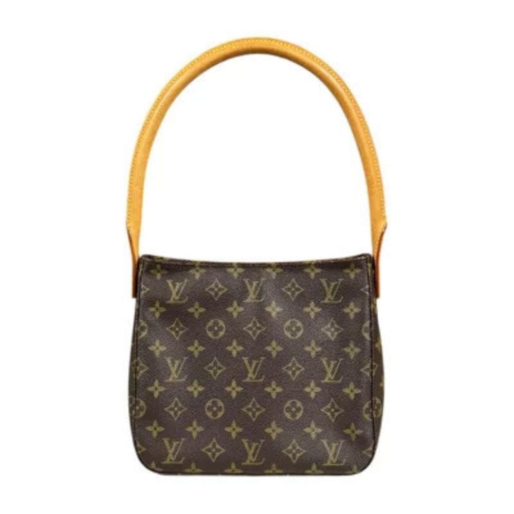 Louis Vuitton Looping Monogram Handbag Canvas Brown